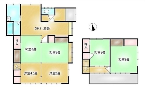 茨城県常陸太田市増井町B　間取り